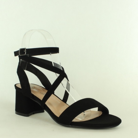 Short Heel Sandals from Fashion Focus - Oceria-1 Black - Picture 2 of 2